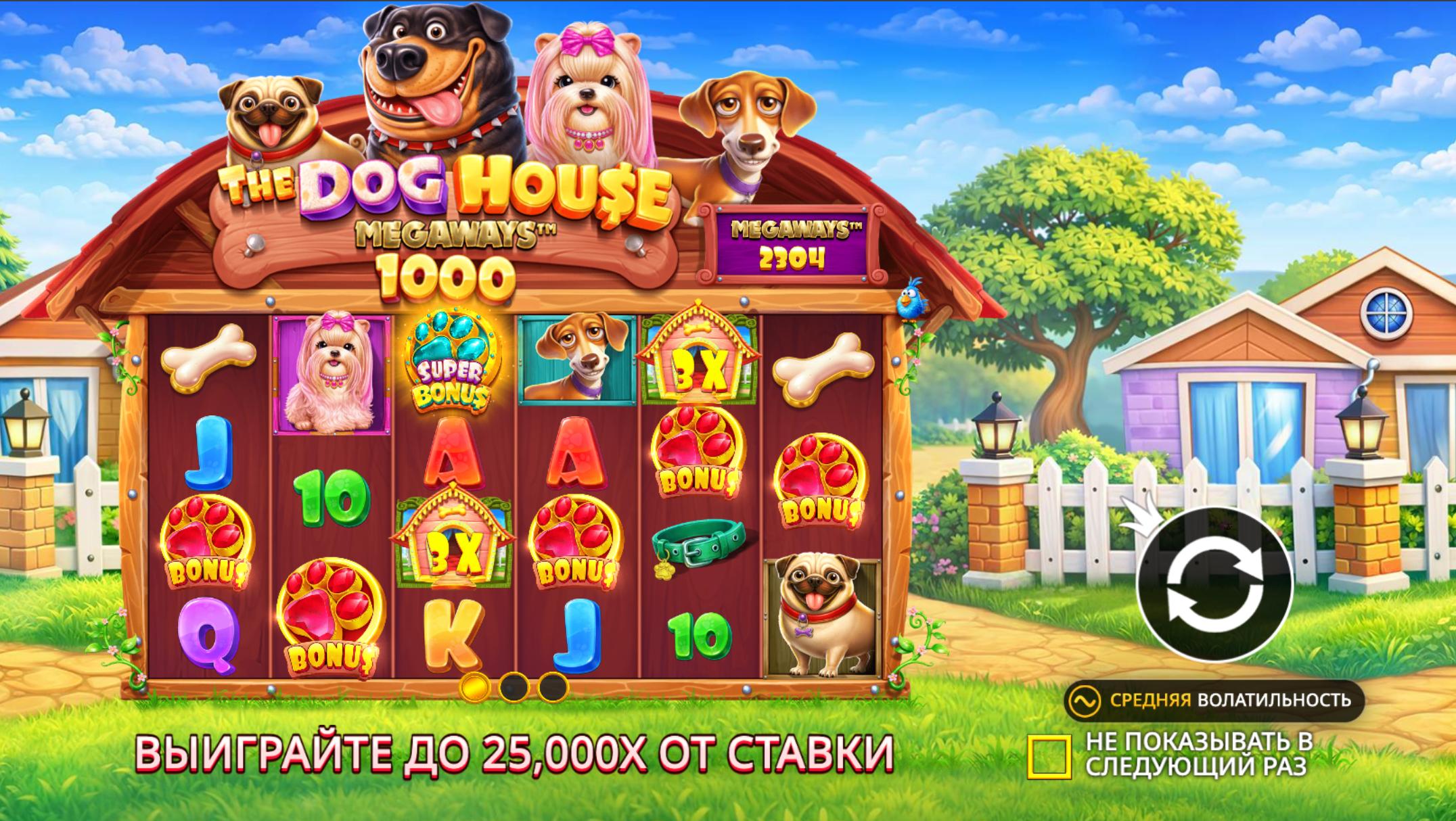 The Dog House Megaways 1000 демо