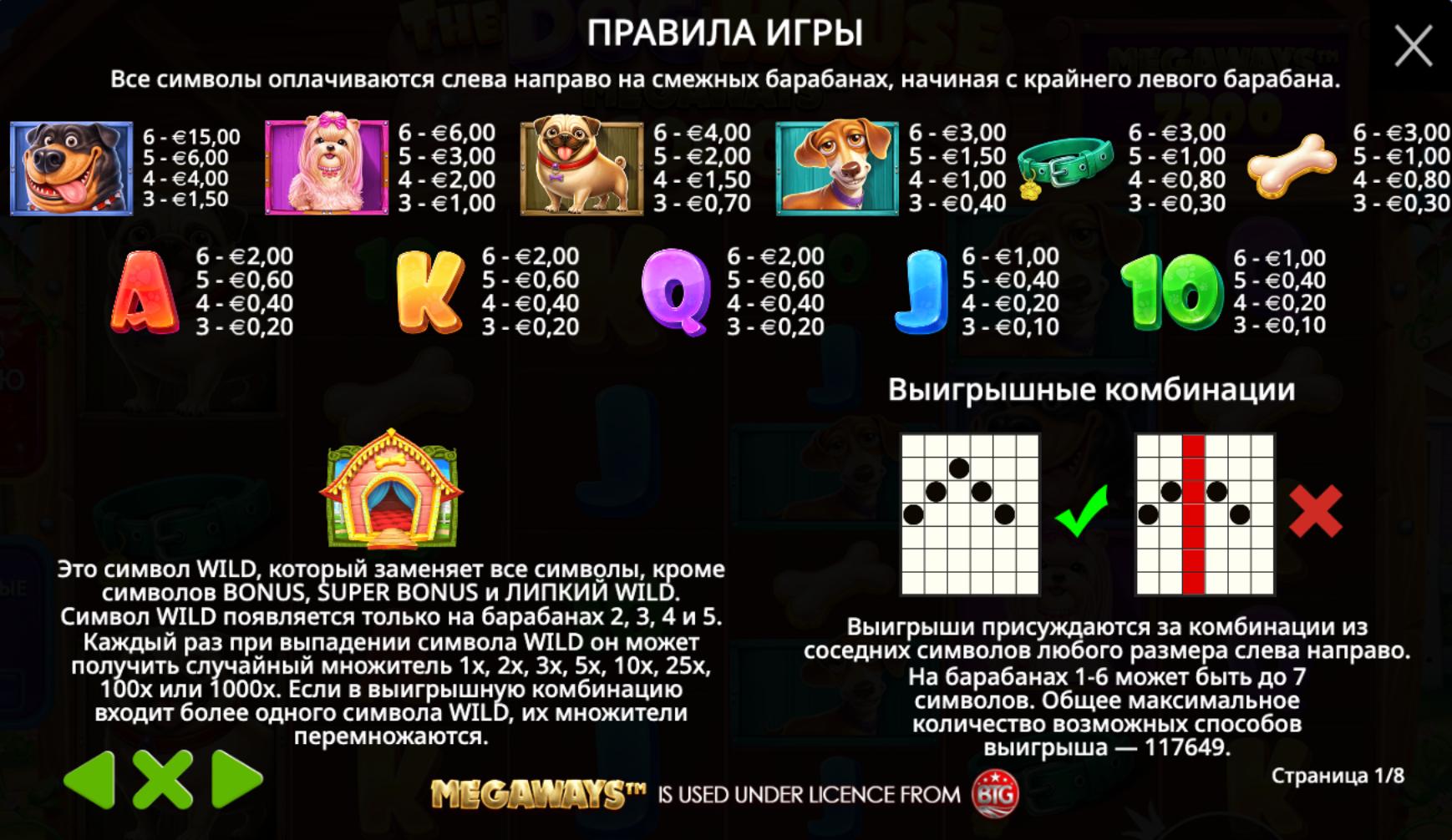 The Dog House Megaways правила
